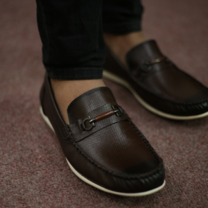 Brown Pinched Loafers TSA 015